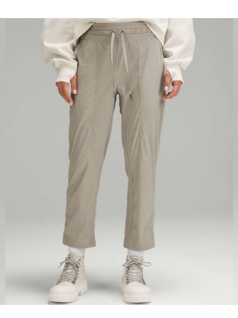 Lululemon Dance Studio Mid-Rise Cropped Pant/Mohave Tan